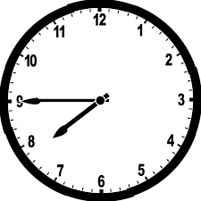 clock showing 7:45